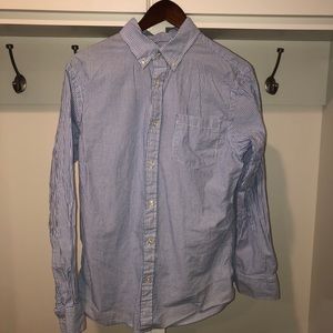 Sonoma blue/white stripe button down size medium